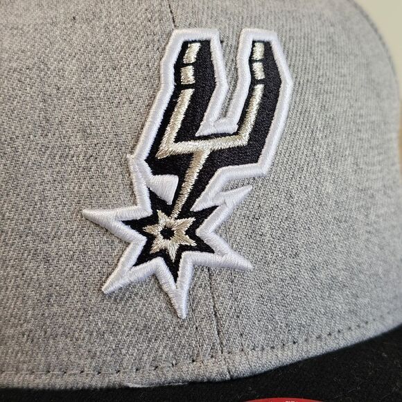 New Era San Antonio Spurs Dad Hat Snapback Cap 9FIFTY Wembanyama Grey Black Manu - Picture 9 of 11